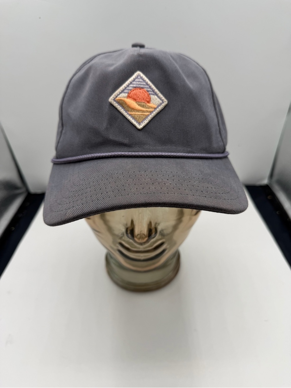 Rowdy Gentlemen Men's Navy‎ Rope Hat with Sunset Patch